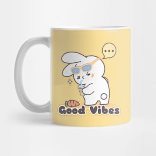 Cute Rabbit Swag with a Side of Good Vibes Mug